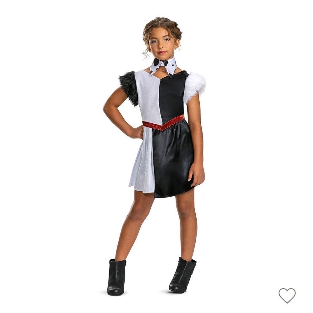 New Disney Villians Cruella Devin Classic Halloween Costume